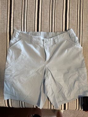 Duluth Trading Light Blue Women's Cargo Shorts